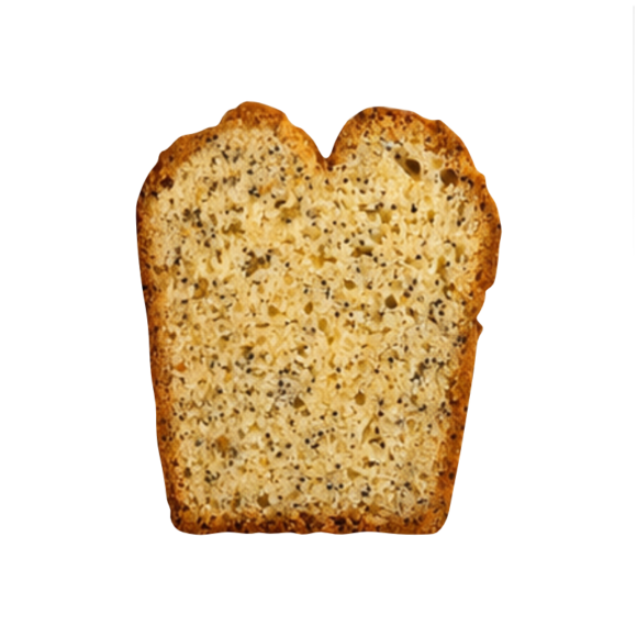 Budin Porcionado de Limón con Amapolas
