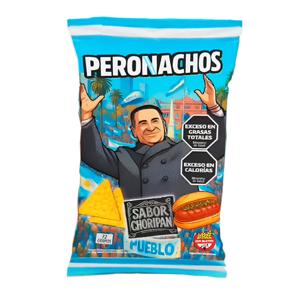 Nachos Sabor Choripan x72 grs "PERONACHOS"
