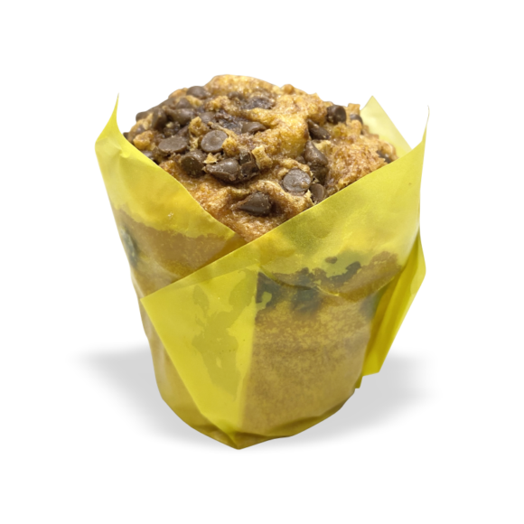 Muffins Sabor Vainilla c/Chips de Dulce de leche, Relleno de Dulce de Leche